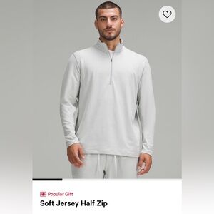 Like New Lululemon soft jersey half zip